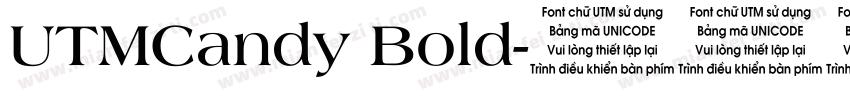 UTMCandy Bold字体转换